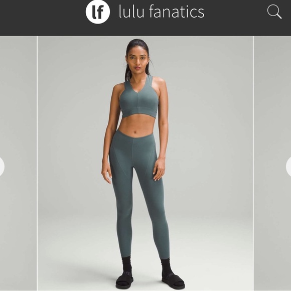 lululemon🍋Lab Nulu Cross-Back Yoga Bra in Sea Steel Size 12 (w/pads) - Picture 4 of 8